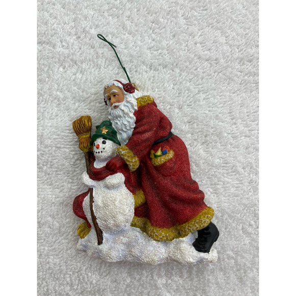 Pipka 2000 Stories Of Christmas Ornament #11430 Santa & His Snow Friend 3" - Picture 6 of 9
